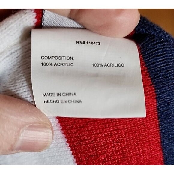 United States Soccer Beanie USA Knit Hat Cap Red White Blue GUC Reversible - Picture 10 of 11
